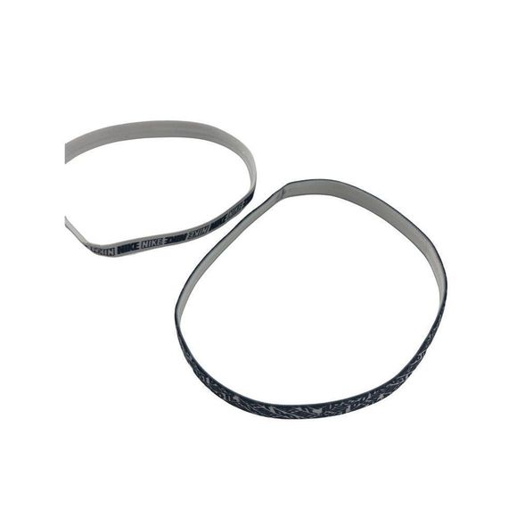 Lot of 2 Nike Unisex Headbands Nonslip Grip 0190 Narrow Logo EUC Sweatband - Picture 6 of 6